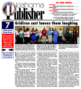 Oklahoma City Metropolitan Area / Brad Henry / Alva Review-Courier / Tulsa World / Norman /  Oklahoma / The Oklahoman / Ethics and Excellence in Journalism Foundation / Geography of Oklahoma / Oklahoma / Oklahoma City