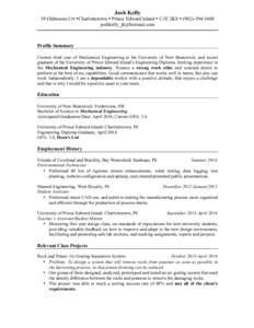 Microsoft Word - Josh Kelly Resume 2015 PEI.docx