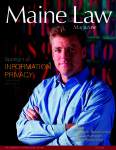 Maine Law Magazine Spotlight on  INFORMATION