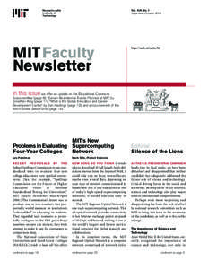 MIT Faculty Newsletter, Vol. XX No. 1, September/October 2008