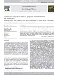 Cannabinoids attenuate the effects of aging upon neuroinflammation and neurogenesis