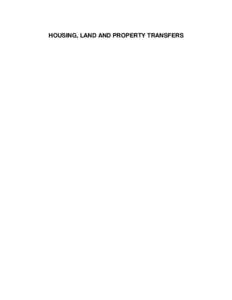 HOUSING, LAND AND PROPERTY TRANSFERS  10.01 Private Resident Households by District, Census Years 1960