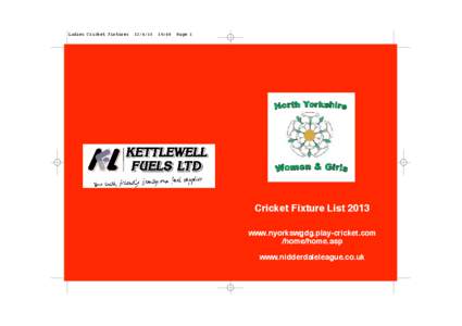 Ladies Cricket Fixtures[removed]:48