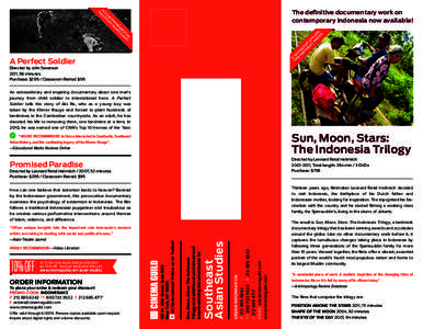 A  The definitive documentary work on contemporary Indonesia now available! A s