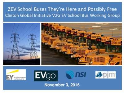 EV V2G School Bus  Demonstration Project