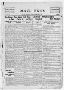 Maui News. (Wailuku, Maui, H.I[removed]p ].