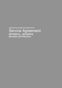 Darling Downs Hospital and Health Service service agreement[removed]December 2014 Revision