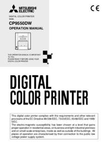 DIGITAL COLOR PRINTER MODEL