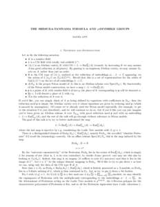 THE SHIMURA-TANIYAMA FORMULA AND p-DIVISIBLE GROUPS DANIEL LITT 1. Notation and Introduction Let us fix the following notation: • K is a number field;