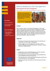 EuropeAid  Natural disasters & crisis management Improving food security in Bangladesh  Haor Initiatives for Sustainable Alternative Livelihoods (HISAL)  