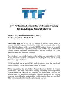 Microsoft Word - TTF Hyderabad 2012 Closing Press Release