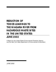 Buffalo – Niagara Falls metropolitan area / Soil contamination / Niagara Falls /  New York / Environmental remediation / Niagara Falls /  Ontario / Niagara River / Lewiston /  New York / Niagara Falls / Hanford Site / Geography of New York / New York / Pollution