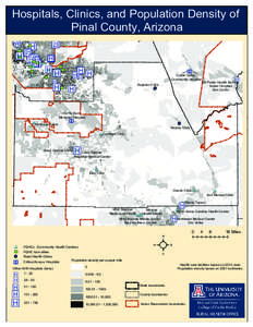 Gilbert Hospital  Hospitals, Clinics, and Population Density of Pinal County, Arizona