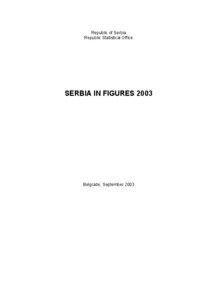 Republic Statistical Office of Serbia  Republic of Serbia