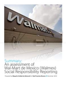 PHOTO COURTESY OF WWW.BACONISMAGIC.CA  Summary: An assessment of Wal-Mart de Mexico (Walmex) Social Responsibility Reporting