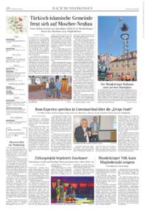 20 Schwäbische Zeitung  RAUM MUNDERKINGEN Samstag, 30. April 2016