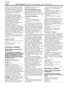 [removed]Federal Register / Vol. 79, No[removed]Wednesday, June 4, [removed]Notices reasonably accommodated during the meeting, ITA may conduct a lottery to