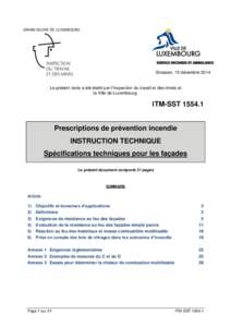 GRAND-DUCHE DE LUXEMBOURG  Strassen, 15 décembre 2014 Le présent texte a été établi par l’Inspection du travail et des mines et la Ville de Luxembourg.