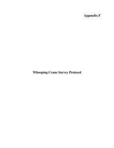 Appendix F: Whooping Crane Survey Protocol