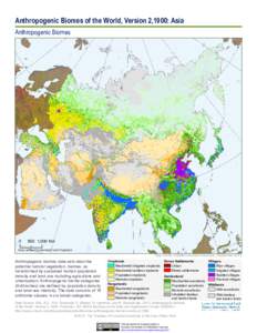 Anthropogenic Biomes of the World, Version 2,1900: Asia Anthropogenic Biomes[removed],000 Km