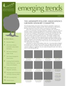 MISSISSIPPI Poultry Association emerging trends  a newsletter of the mississippi poultry association