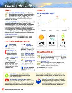 Community Info Taxes Climate  LOCAL SALES AND USE TAX: Sales and use taxes