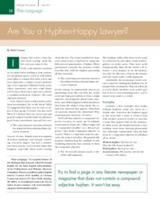 Are You a Hyphen-Happy Lawyer?