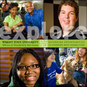 explore EXTENDING OPPORTUNITIES Office of Disability Services  TO STUDENTS WITH DISABILITIES