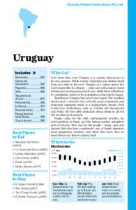 ©Lonely Planet Publications Pty Ltd  Uruguay Montevideo...................936 Colonia del Sacramento...................943