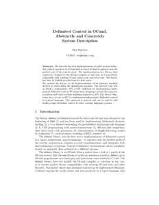 Control flow / Functional languages / OCaml / Caml / ML / Delimited continuation / Exception handling / Thunk / Dc / Software engineering / Computing / Computer programming