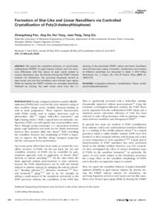 FULL PAPER  WWW.POLYMERPHYSICS.ORG JOURNAL OF POLYMER SCIENCE