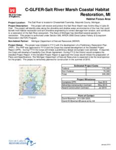 C-GLFER-Salt River Marsh Coastal Habitat Restoration, MI Habitat Focus Area Project Location:  The Salt River is located in Chesterfield Township, Macomb County, Michigan.