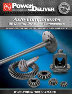 Only original equipment quality components are guaranteed to meet the same specifications as the parts they replace. OE components means performance to the vehicle manufacturer’s standards. Table of contents O.E. Qual