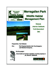 Wildlife Habitat management Plan for-