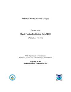 2008 Shark Finning Report to Congress