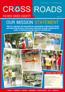 15th september, [removed]15th MARCH, 2012  CROSS ROADS FIJI RED CROSS SOCIETY  ISSUE: 23