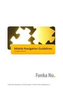 Mobile Navigation Guidelines