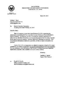 Bank of America Corporation; Rule 14a-8 no-action letter