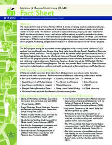 Institute of Human Nutrition at CUMC[removed]Fact Sheet