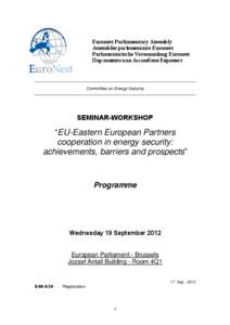 Euronest-Committee on Energy Security
