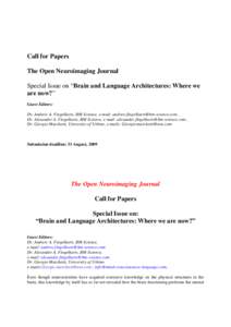 Microsoft Word - Brain_and_Language_Architectures.doc