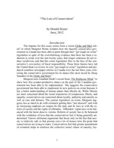Microsoft Word - lure of conservatism.doc