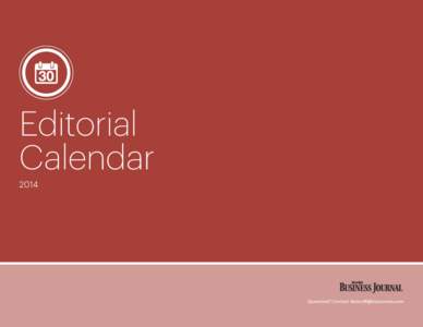 2014 Editorial and advertising calendar Jan