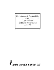 Electromagnetic Compatibility-EMC-for ELMO Motor Drives