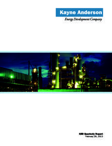 Energy Development Company  KED Quarterly Report February 28, 2015  CONTENTS