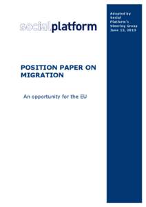 International relations / United Nations Convention on the Protection of the Rights of All Migrant Workers and Members of Their Families / Migrant worker / Racial Equality Directive / European Social Fund / Freedom of movement / Temporary and Agency Work Directive / Citizenship of the European Union / Illegal immigration / Human migration / Law / European Union