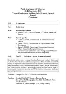 Financial markets / Financial regulation / Primary dealers / Commodity Futures Trading Commission / Markets in Financial Instruments Directive / Algorithmic trading / Futures contract / Commodity market / London Stock Exchange / Financial economics / Investment / Finance