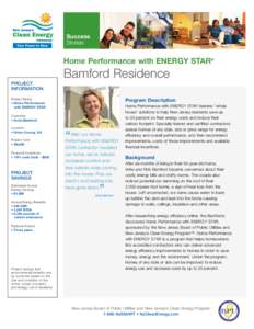 Success Stories Home Performance with ENERGY STAR®  Bamford Residence
