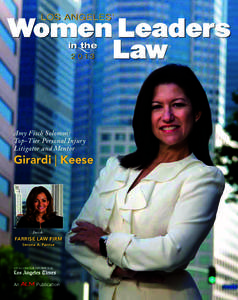 Special Advertising Supplement  L OS ANGE L E S’ Women Leaders Law