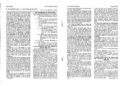 Page Twelve  UNAPPLIED Philippians has been on my heart for many years and, at various times, I have jotted down notes as certain passages were pressed upon